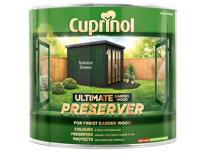 Cuprinol - Pelindung Kayu Taman Ultimate Warna Spruce Green 1 liter