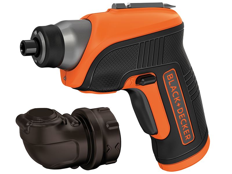BLACK + DECKER Pemetik Skru Tanpa Wayar CS3652LC & Aksesori Sudut Kanan 3.6V Li