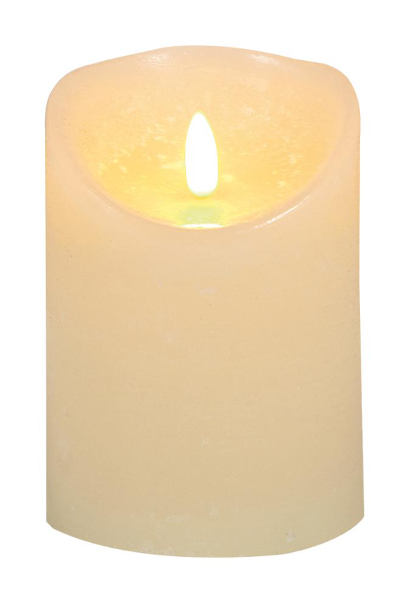 RARAION Flickerbright Textured LED Candle, 13cm