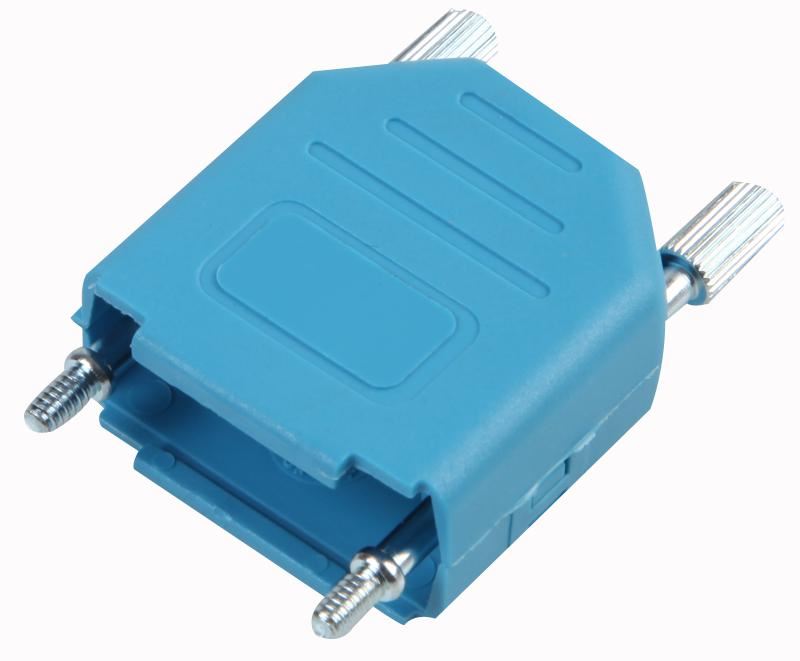 MH CONNECTORS D-sub Kap, Kunststof, Topinvoer, Blauw, 9-polig, DPPK9-B-K
