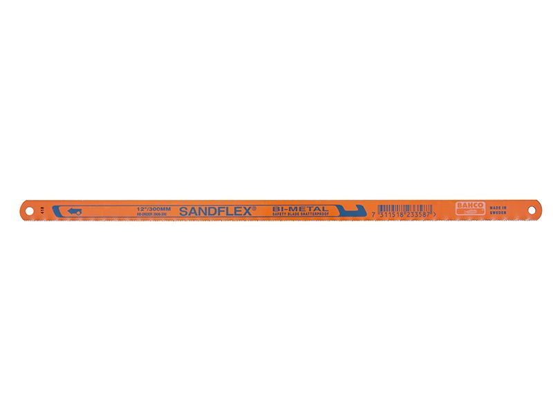 Bahco 3906 Hojas para sierra metales Sandflex 300mm x 32 TPI (Pack de 2)