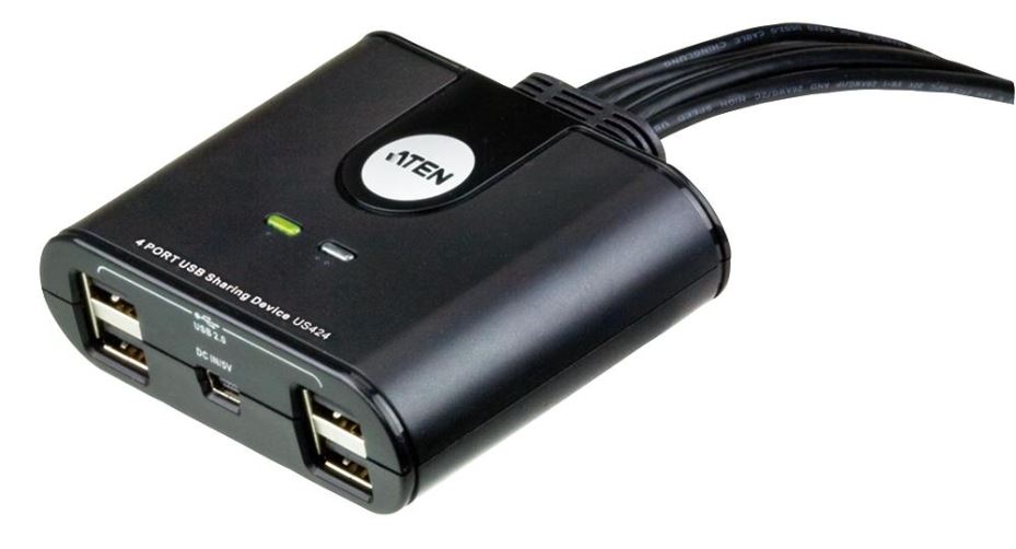 ATEN TECHNOLOGY - 4-Port-USB-Peripherie-Sharing-Switch
