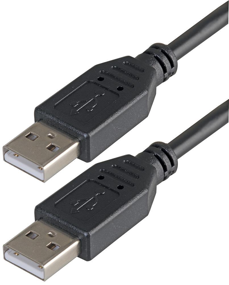 PRO SIGNAL USB 2.0 A-A kabel, 3 m, černý
