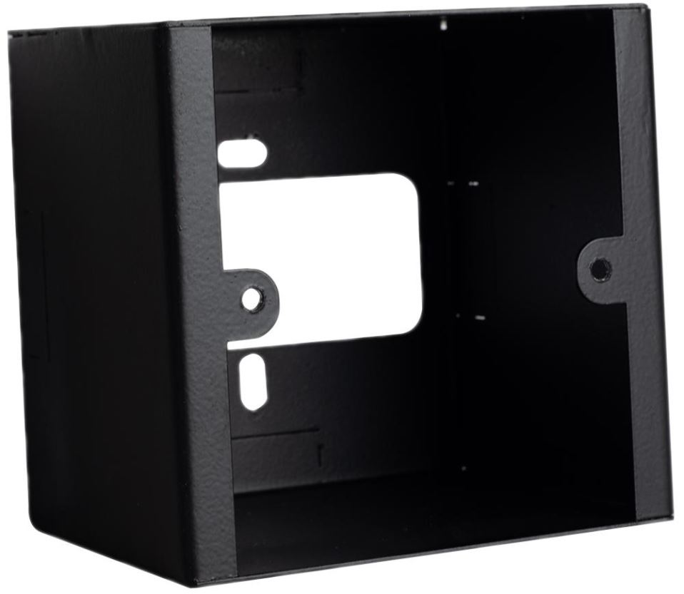 AVPLATES 75mm メタル表面ボックス 1ギャング ブラック