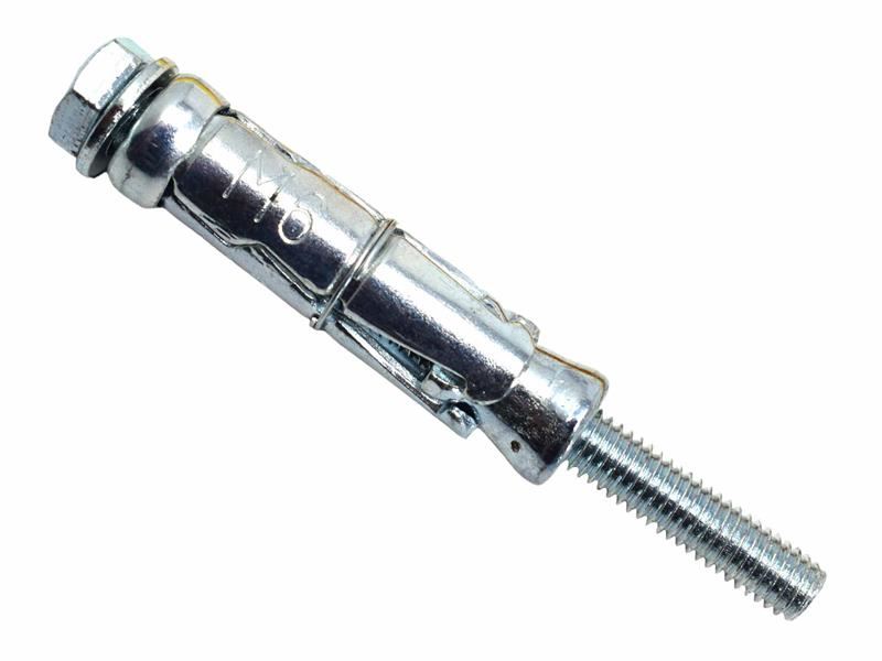 MASONMATE - Tacaí Scáth Boltaí Scaoilte, M6 x 25mm, Finiú Sinc (Paca 50)