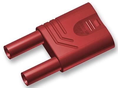 Hirschmann 32A 4mm KST S WS 듀얼 안전 점퍼 플러그 (적색)