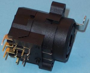 NEUTRIK NCJ9FI-H Connettore XLR & Jack, Contatti Oro, Montaggio su PCB