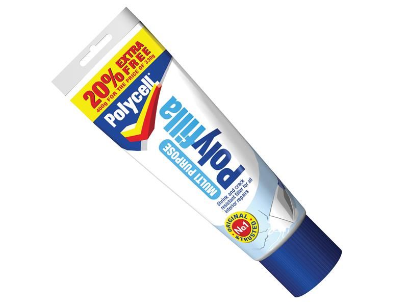 Polycell Multifunctionele Polyfilla Kant-en-klaar 330g + 20% Extra