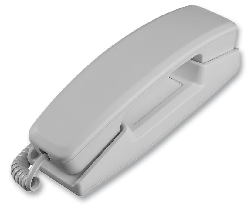 Interquartz Telefono Hotline Slimline, Grigio