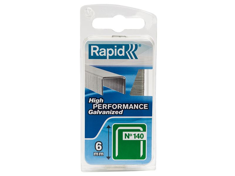 Rapid - 140/6NB 6mm verzinkte Klammern (Schmale Box 970 Stück)