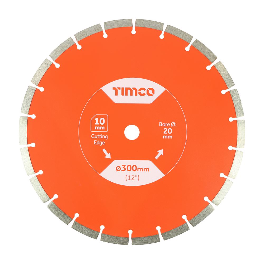 Timco General Purpose Diamond Blade, Segmented, 300mm x 20.0mm