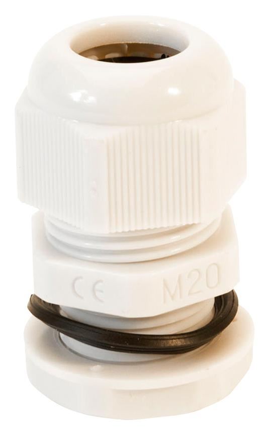 HELLERMANNTYTON Gaine de câble Nylon, Blanc, M20S, 6-12mm (Lot de 10)
