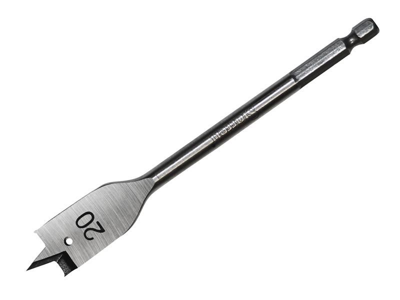 Broca Plana para Madeira Starrett 20mm com Haste Hexagonal (152mm)