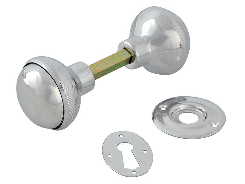 Yale P405 Rim Knob, Chrome Finish, 43mm