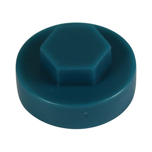Timco - Capsules pour Tête Hexagonale, Bleu Océan, 19mm - Lot de 1000