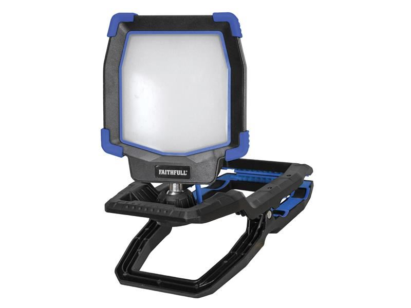 Faithfull Power Plus Lámpara LED de Pinza, 40W 240V, 4.000 Lúmenes