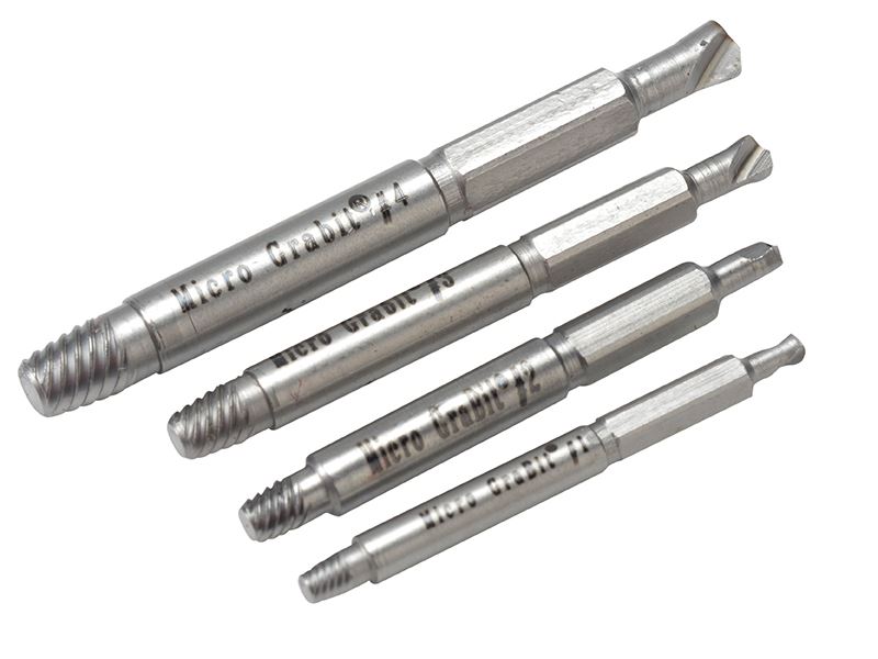 BOA Micro Grabit Set, 4-Piece Precision Screw Extractor