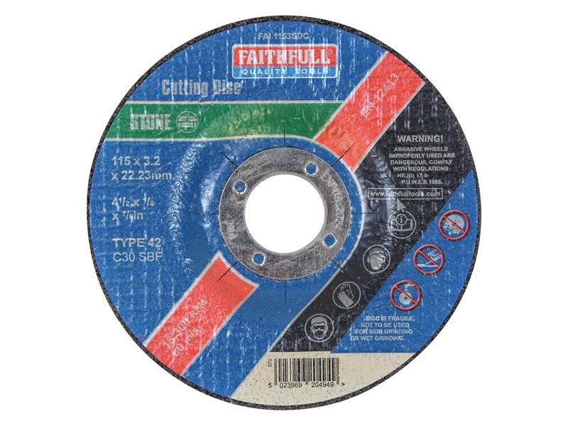 Faithfull Steenslijpschijf 115x3.2x22.23mm