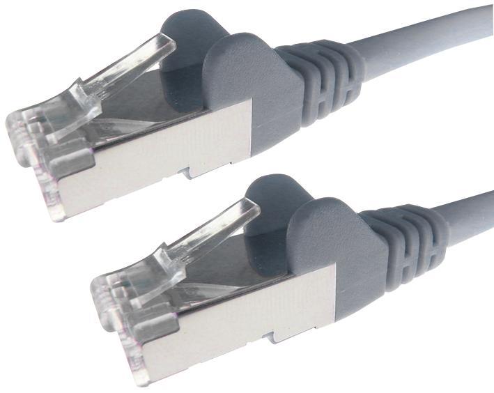 RARAION Câble Ethernet RJ45 Cat6A LSOH, 0,5m Gris