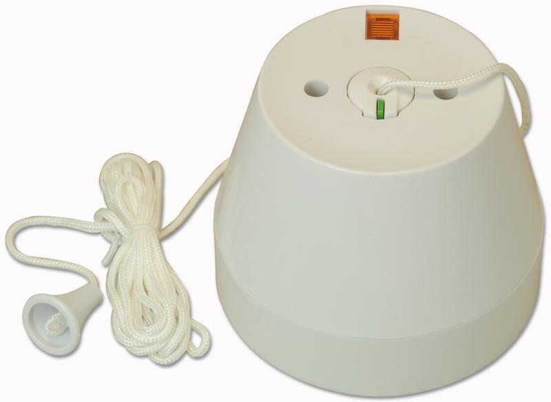 Crabtree 50A 1 Way DP Ceiling Switch Pull Cord, 1.5m