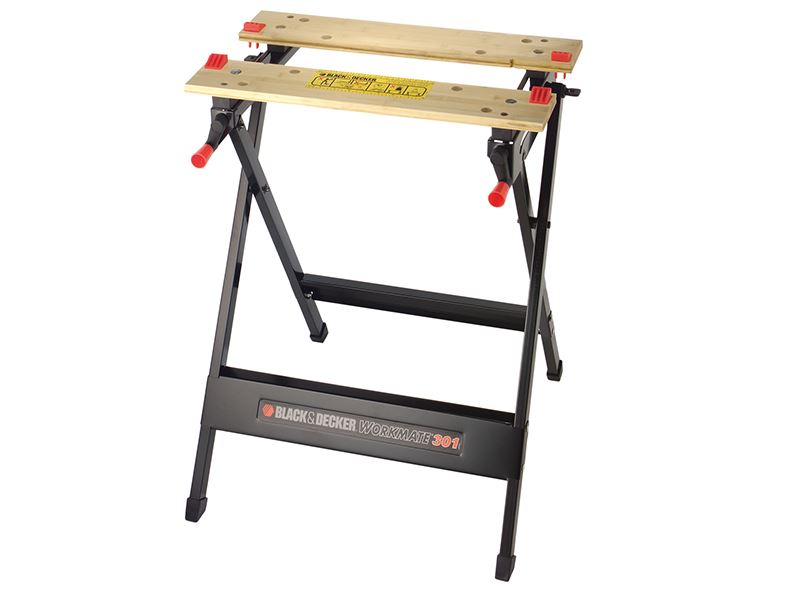 BLACK + DECKER Banco da Lavoro WM301, Telaio in Acciaio, Portata 160kg