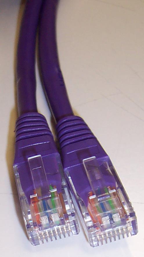 PRO SIGNAL RJ45 Male to Male Cat5e UTP Ethernet Cable, 20m Violet