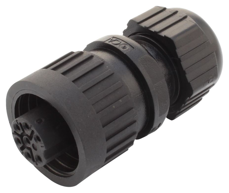 Hirschmann CA6LD Kabelconnector, 6+PE aders, 250V AC/DC, IP67