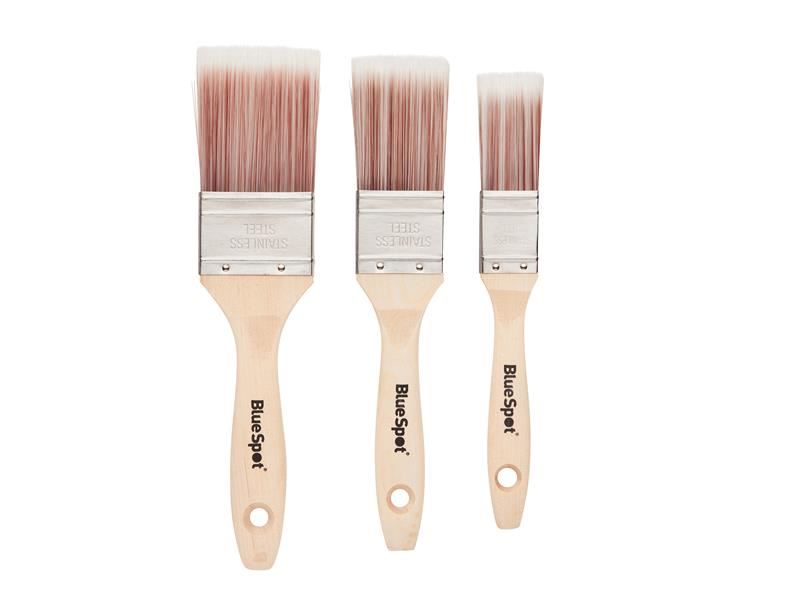 BlueSpot Tools Synthetic Paint Brush Set, 3-Piece