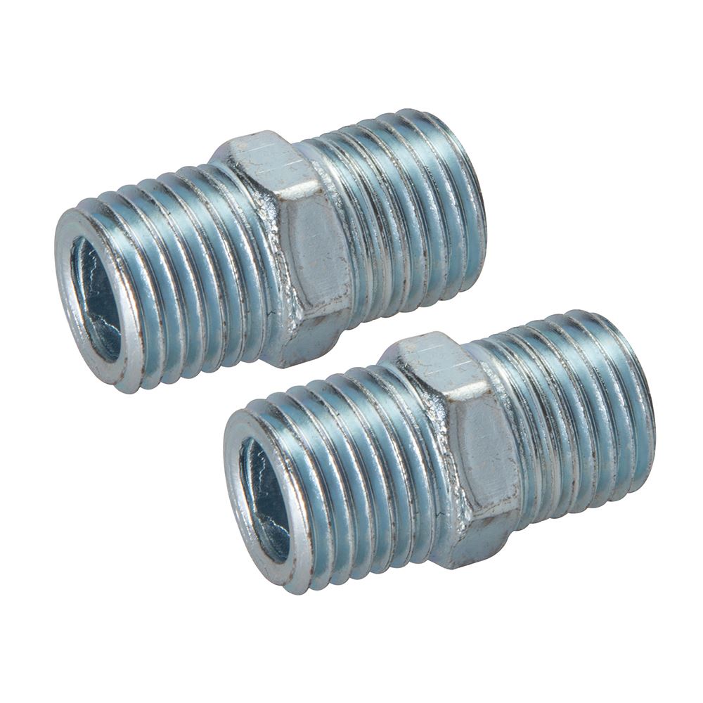 Silverline - Luftleitungs-Gleichheits-Union Anschluss 2er Pack - 1/4 Zoll BSPT