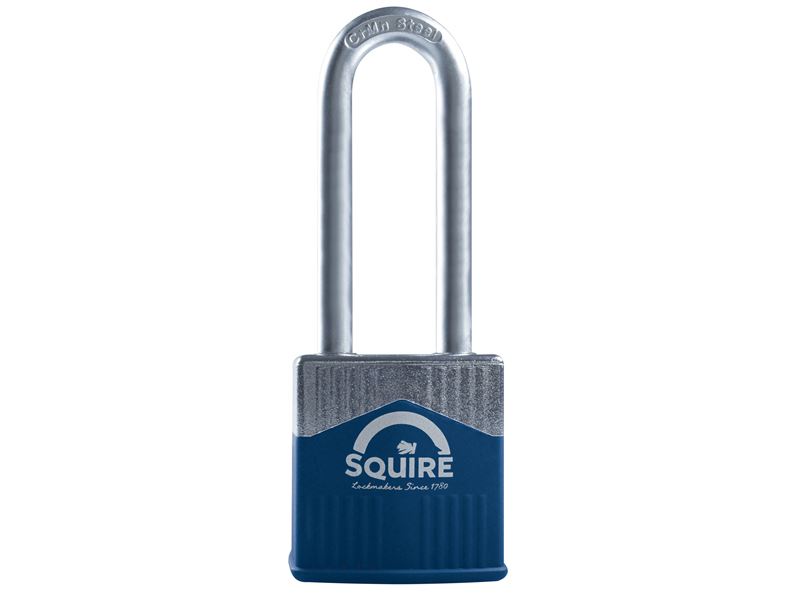 Squire Candado de Alta Seguridad Warrior con Arandela Larga, Acero Blindado, 45