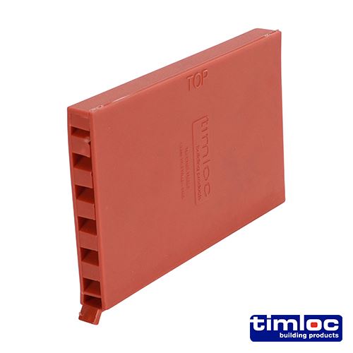 Timco 空心牆排水通氣孔 - 陶土色 1143TE（尺寸 65 x 10 x 100 - 50件裝）