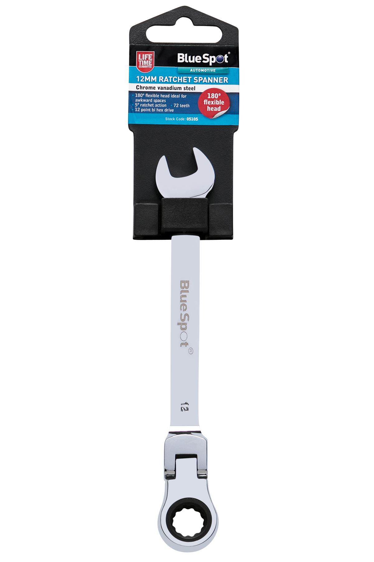 Blue Spot Tools Εύκαμπτο Κλειδί Ρολό με Βίδα 12mm, 180° Περιστροφή