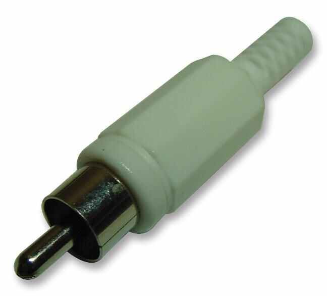 Pro Signal Plugue Fônico 2 Polos, Branco, Pack de 10