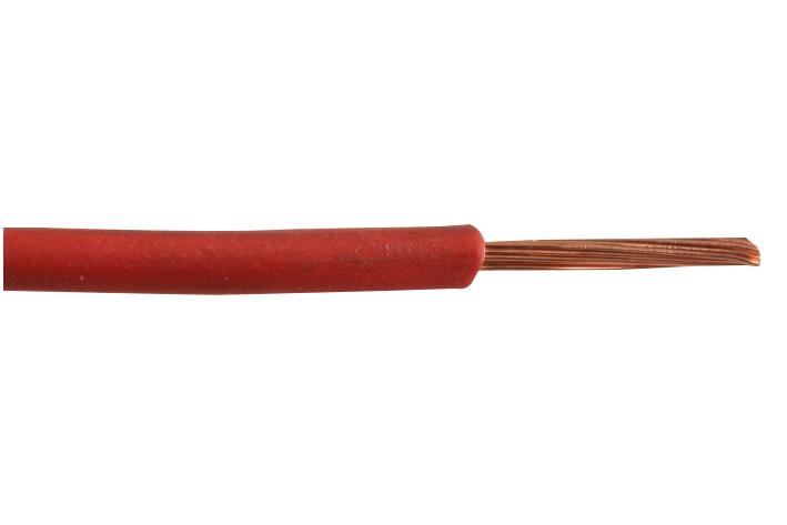 PRO ELEC - Kabel Pendawaian Tetap H05Z-K, 0.75mm², Merah, 100m