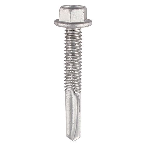 Timco ברגים משושים להברגה עצמית כבדים, 5.5x65 מ״מ, 100 חבילה (ציפוי כסוף אורגני