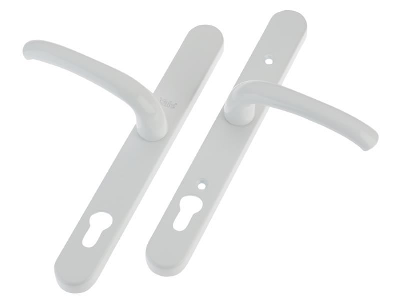 Yale Retro Door Handle - PVCu, PVD White Finish, 92mm