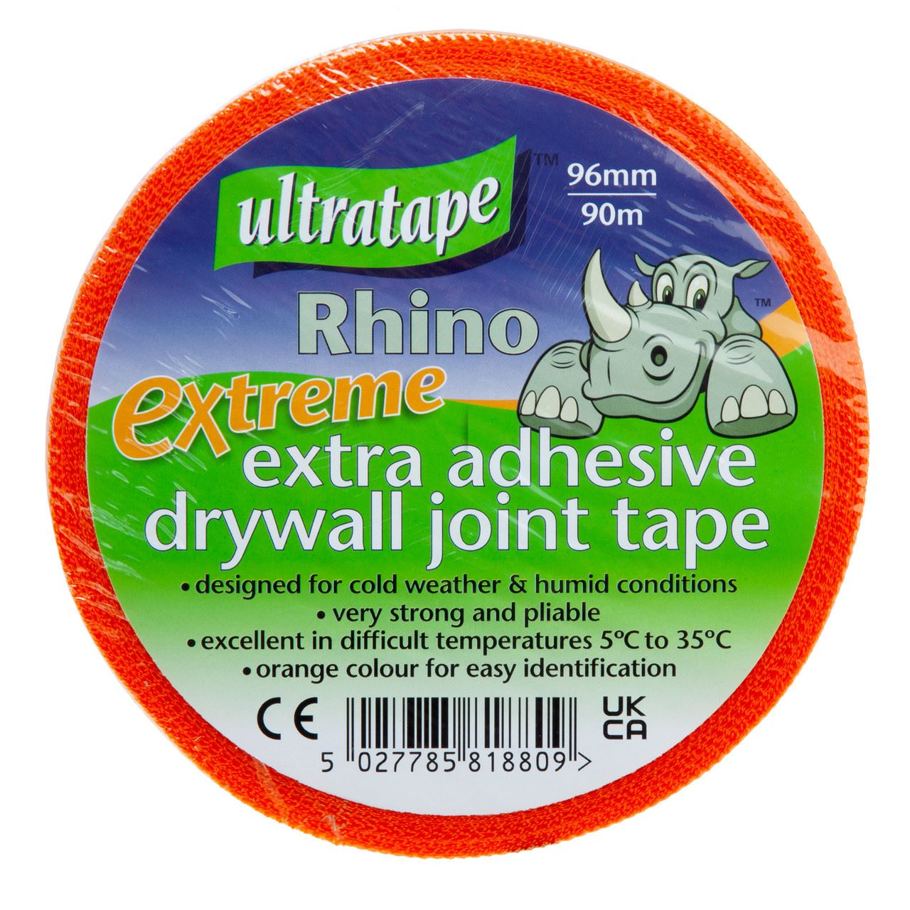Ultratape - Pita Sambungan Drywall Rhino Lekatan Tambahan 96mm x 90m