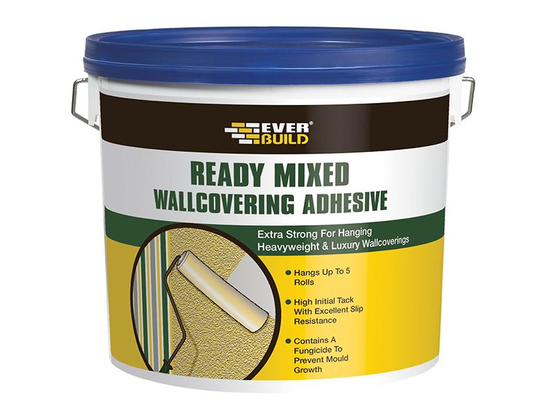 Everbuild Sika Ready-Mixed Wallcovering Adhesive, 4.5kg