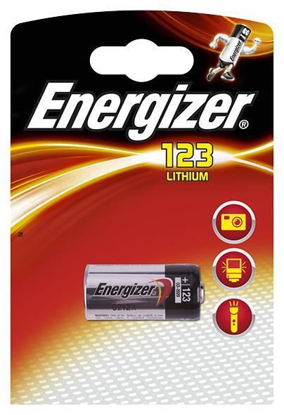 Energizer Bateria de Lítio CR123, 3V, 1.5Ah