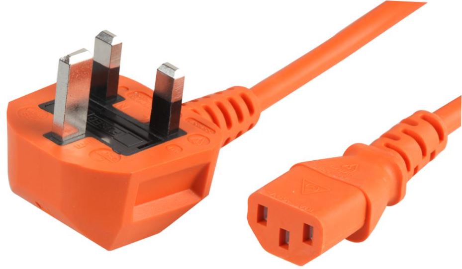 PRO ELEC - Σύρμα Δικτύου 5A σε C13, Πορτοκαλί, 3m