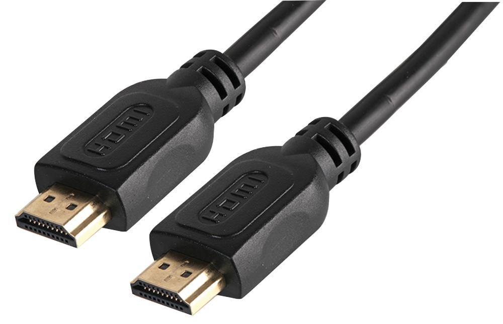 LMS DATA Premium Καλώδιο HDMI Υψηλής Ταχύτητας, 24K Χρυσό, 3m, Μαύρο