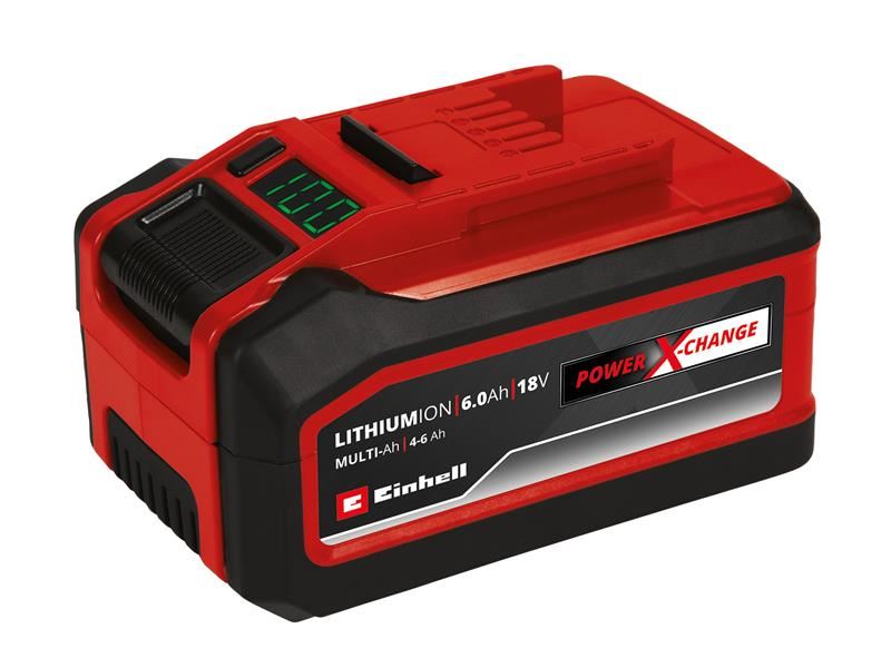 Einhell סוללת Power X-Change מרובת אמפר 18V 4-6Ah ליתיום