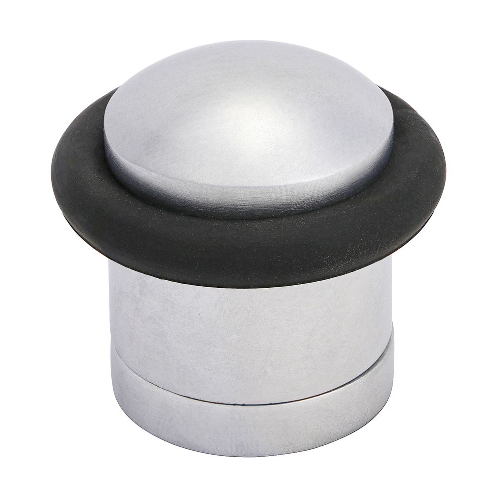 Timco Butée de porte cylindrique, Chrome satiné, 41mm