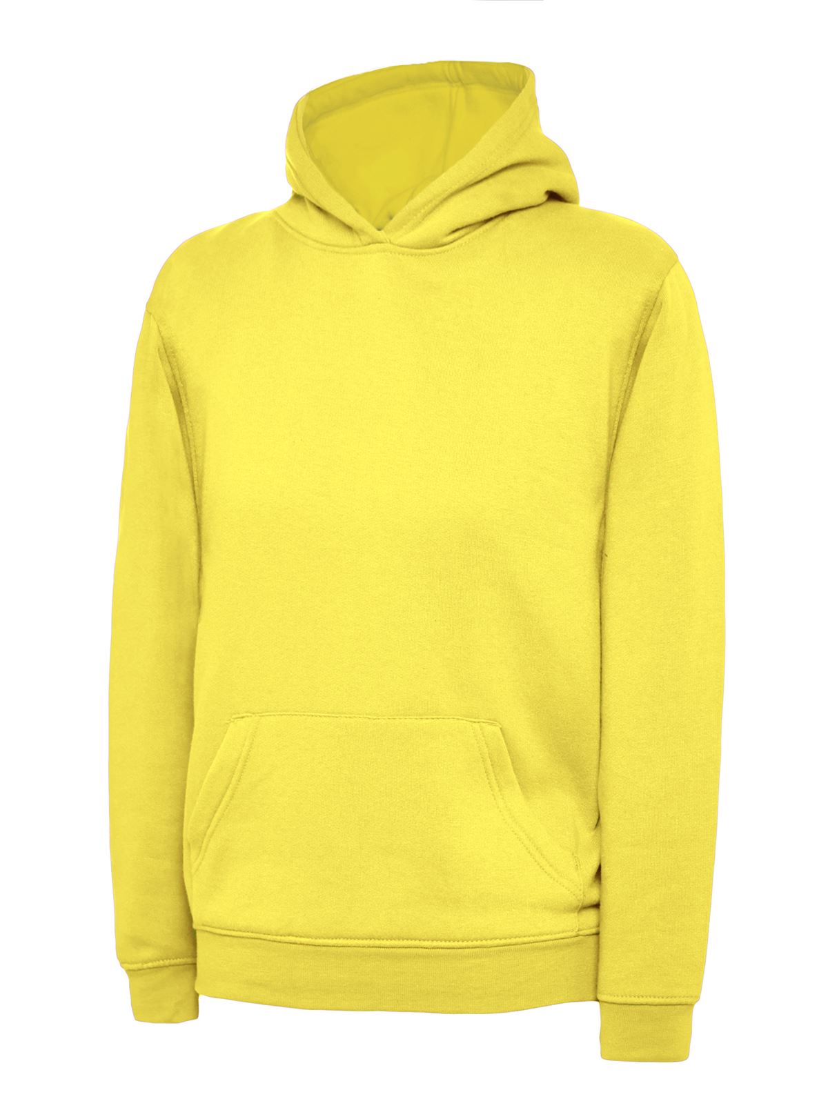 Uneek Children's Hooded Sweatshirt, 7-8 Years, Yellow