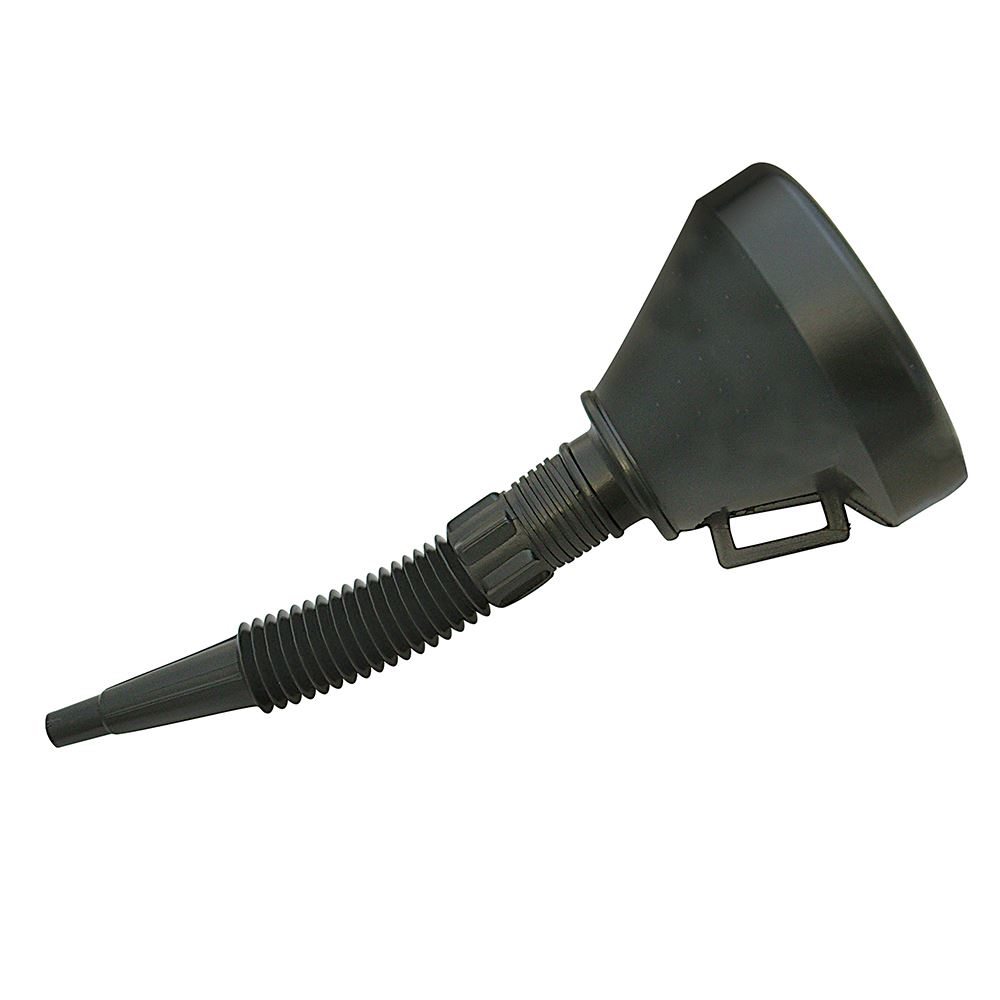 Silverline Plastic Funnel with Spout & Filter, 140mm