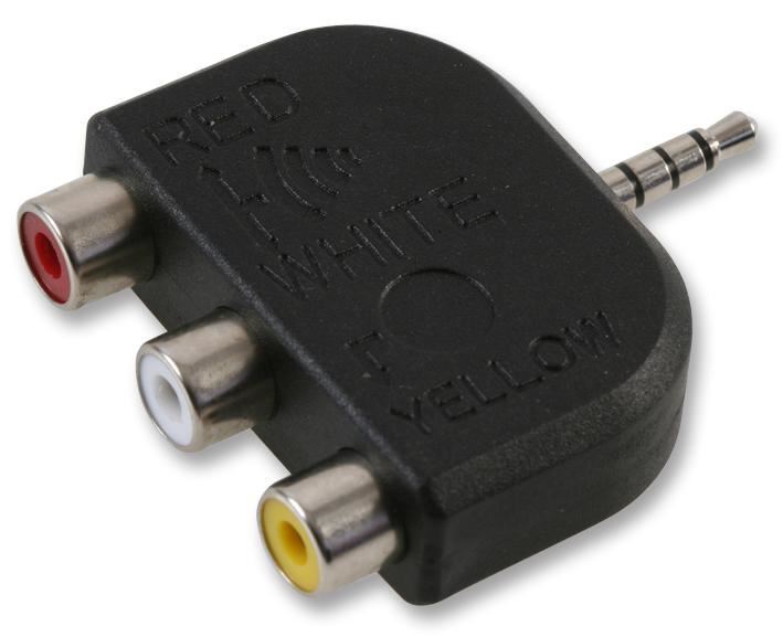 Pro Signal - Μετατροπέας 3x Phono σε 4-Pole 3.5mm Jack