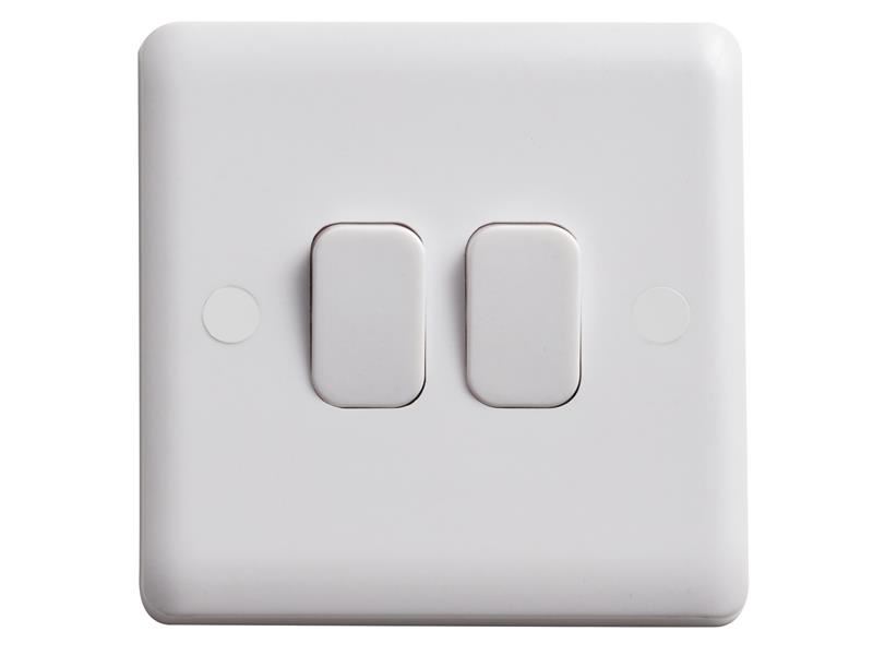 Deta Vimark Interruptor Duplo 2 Vias, Branco