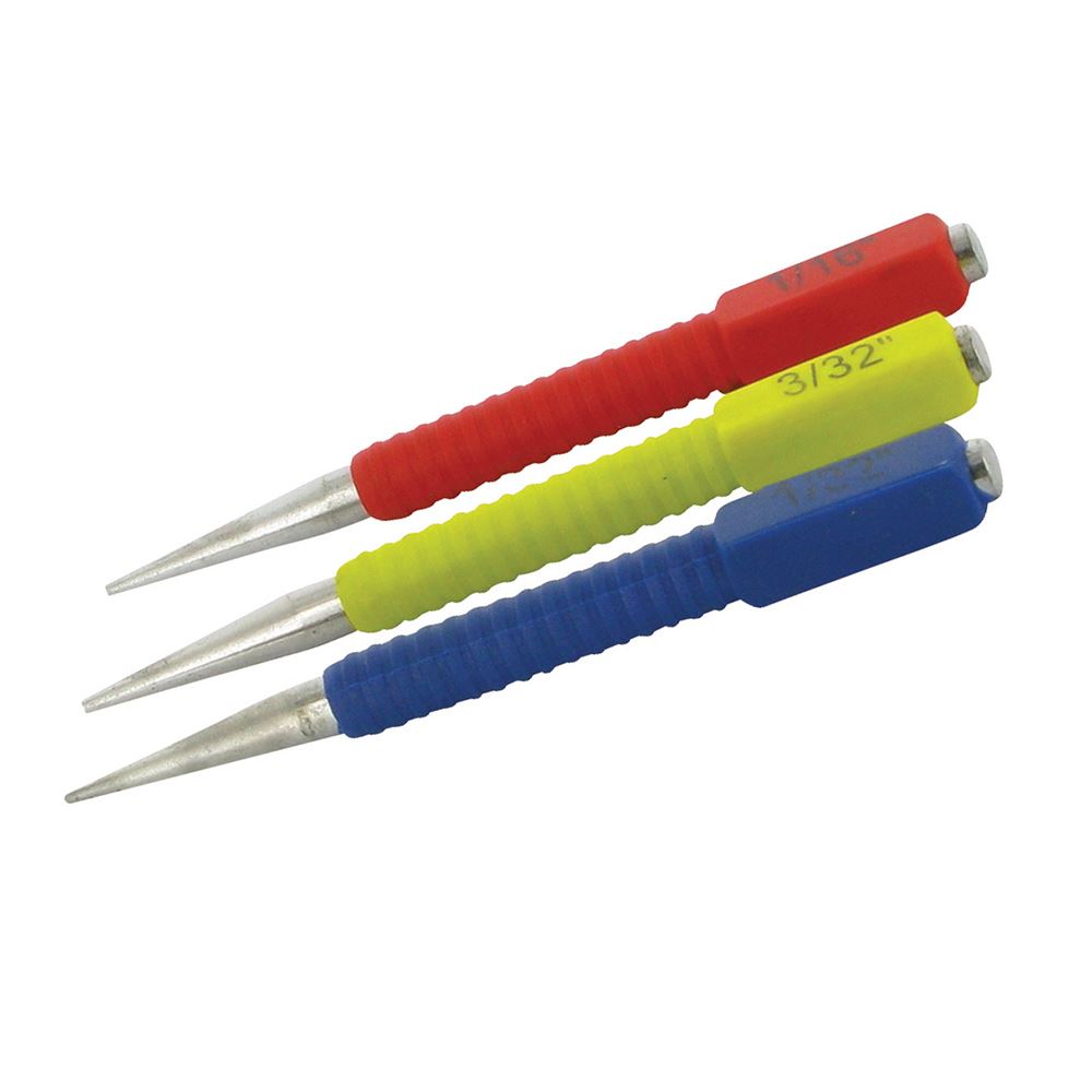 Silverline Nail Punch Set, 3-Piece, Carbon Steel