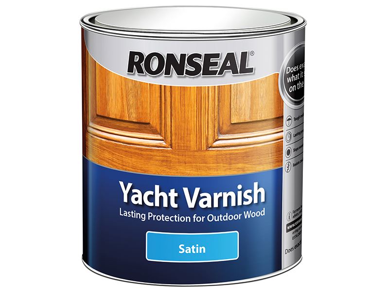 Ronseal Exterior Yacht Varnish, Satin, 500ml