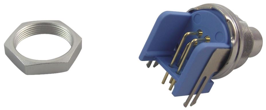 TE CONNECTIVITY T01 Series - 4-Pin Διακοσμητικός βύσμα PCB σε Ορθή Γωνία